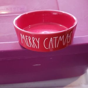 Rae Dunn cat dish Merry Catmas